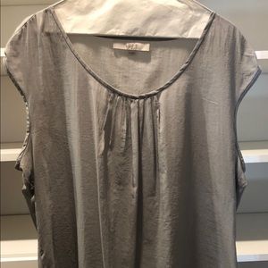 Grey soft silky blouse